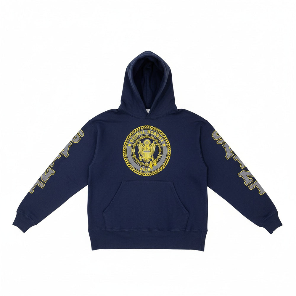 Saint Michael Saint Seal Hoodie Navy