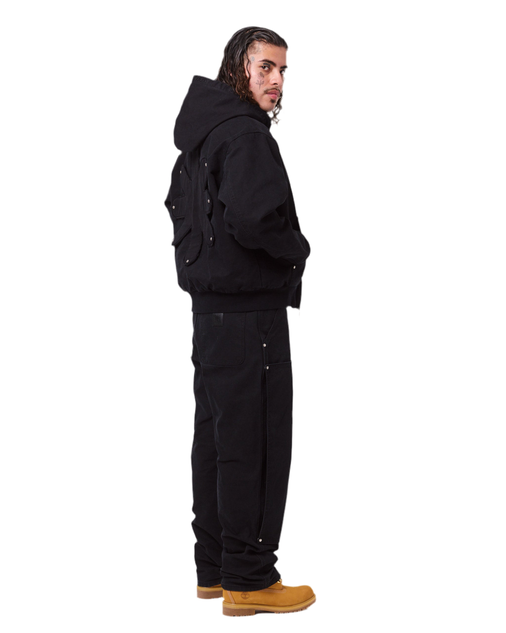 LOSTSHDWS REVERSIBLE DETACHED WORK JACKET (OIL)