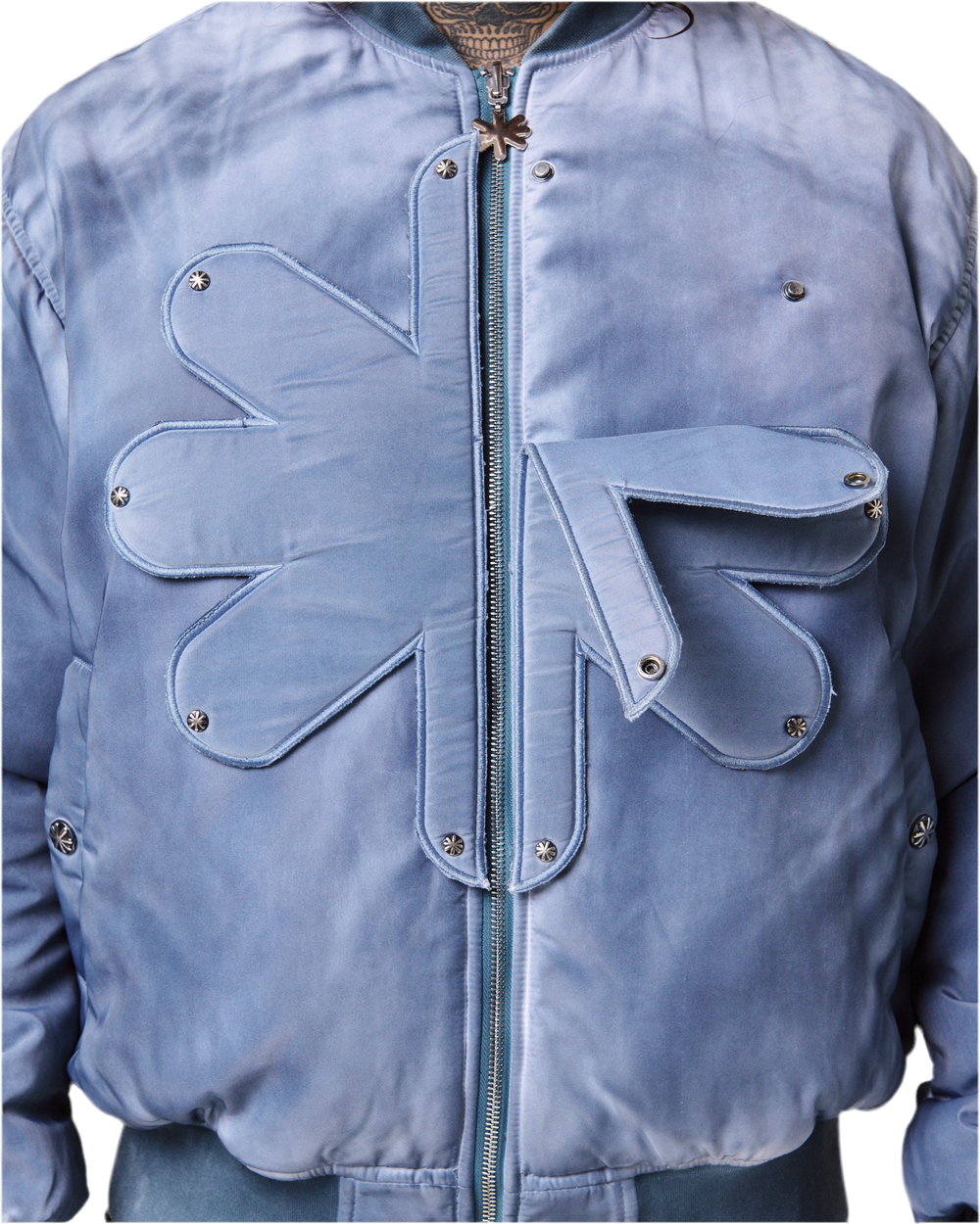 LOSTSHDWS REVERSIBLE DETACHED BOMBER (SEAFOAM)