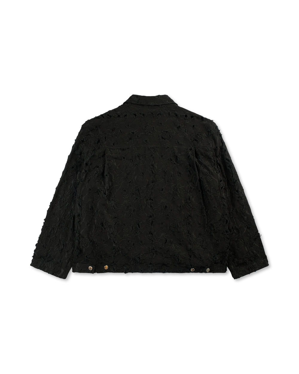 Song For the Mute PLEATED ZIP UP JACKET BLACK