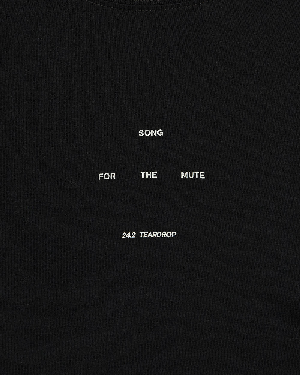 SONG FOR THE MUTE ''LOGO'' OVERSIZED TEE BLACK