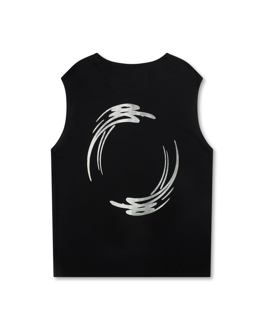 Under The Sign PRINTED SLEEVELESS T-SHIRT BLACK