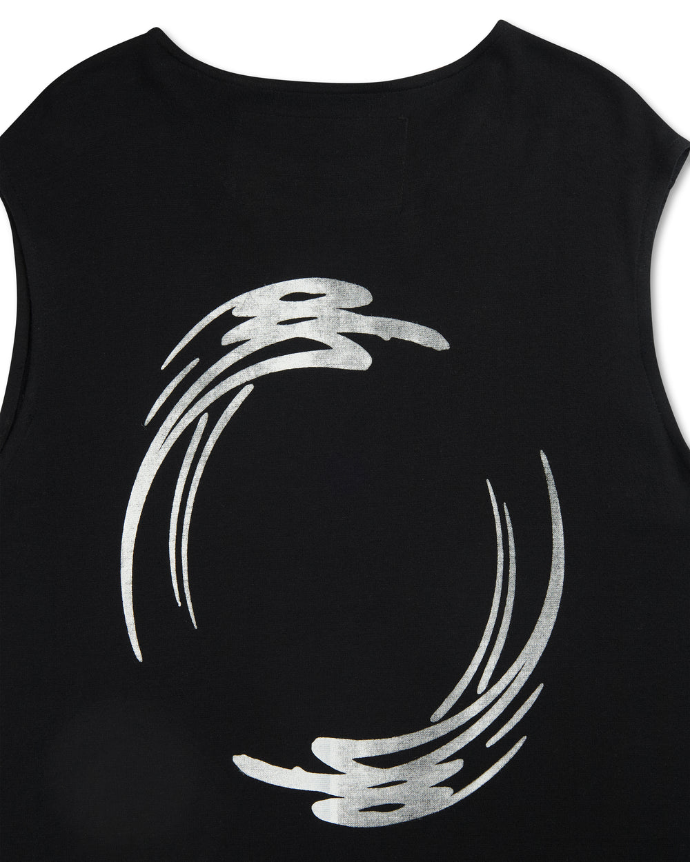 Under The Sign PRINTED SLEEVELESS T-SHIRT BLACK