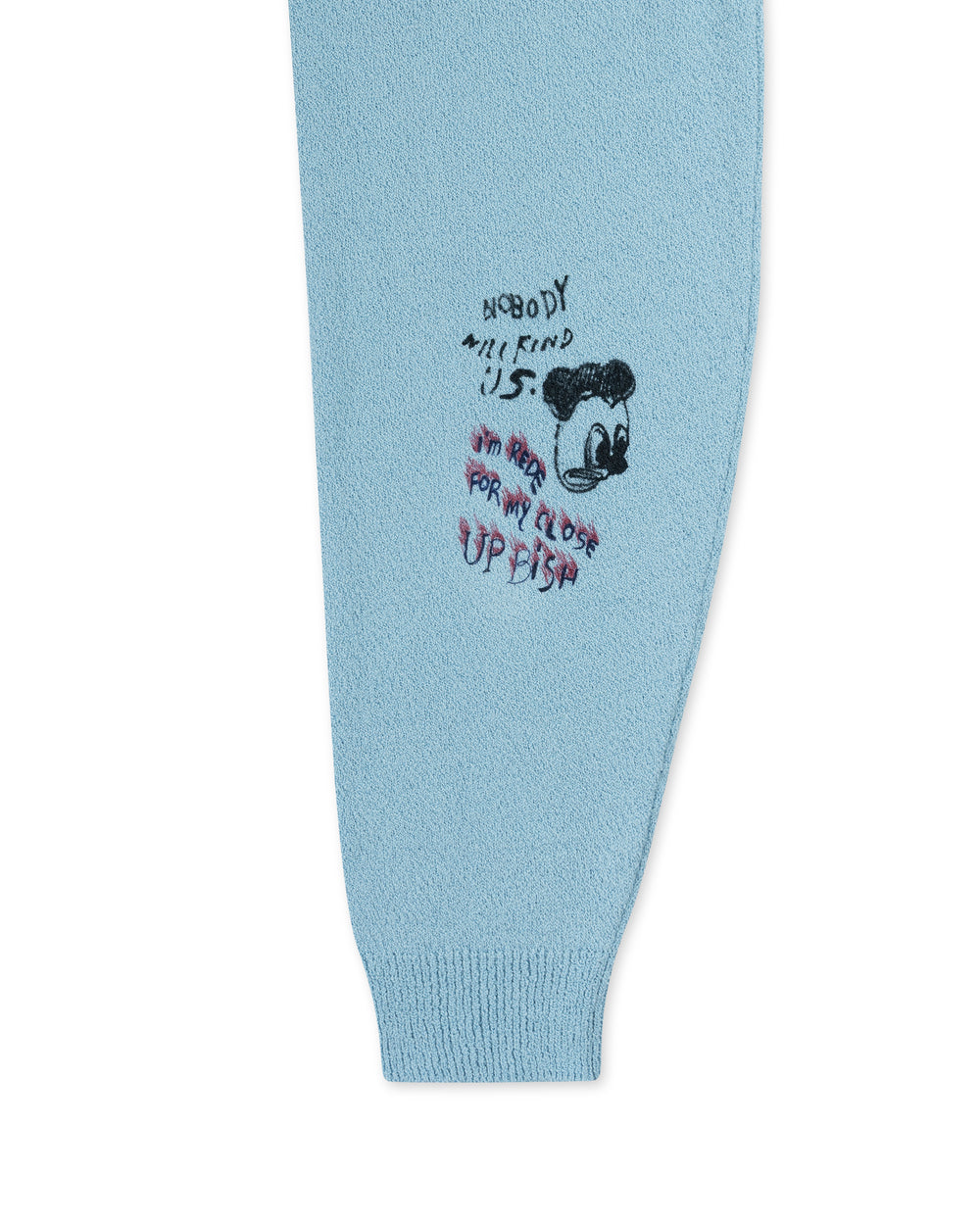 PALY BOOZE CROOZE KNIT SWEATER BABY BLUE