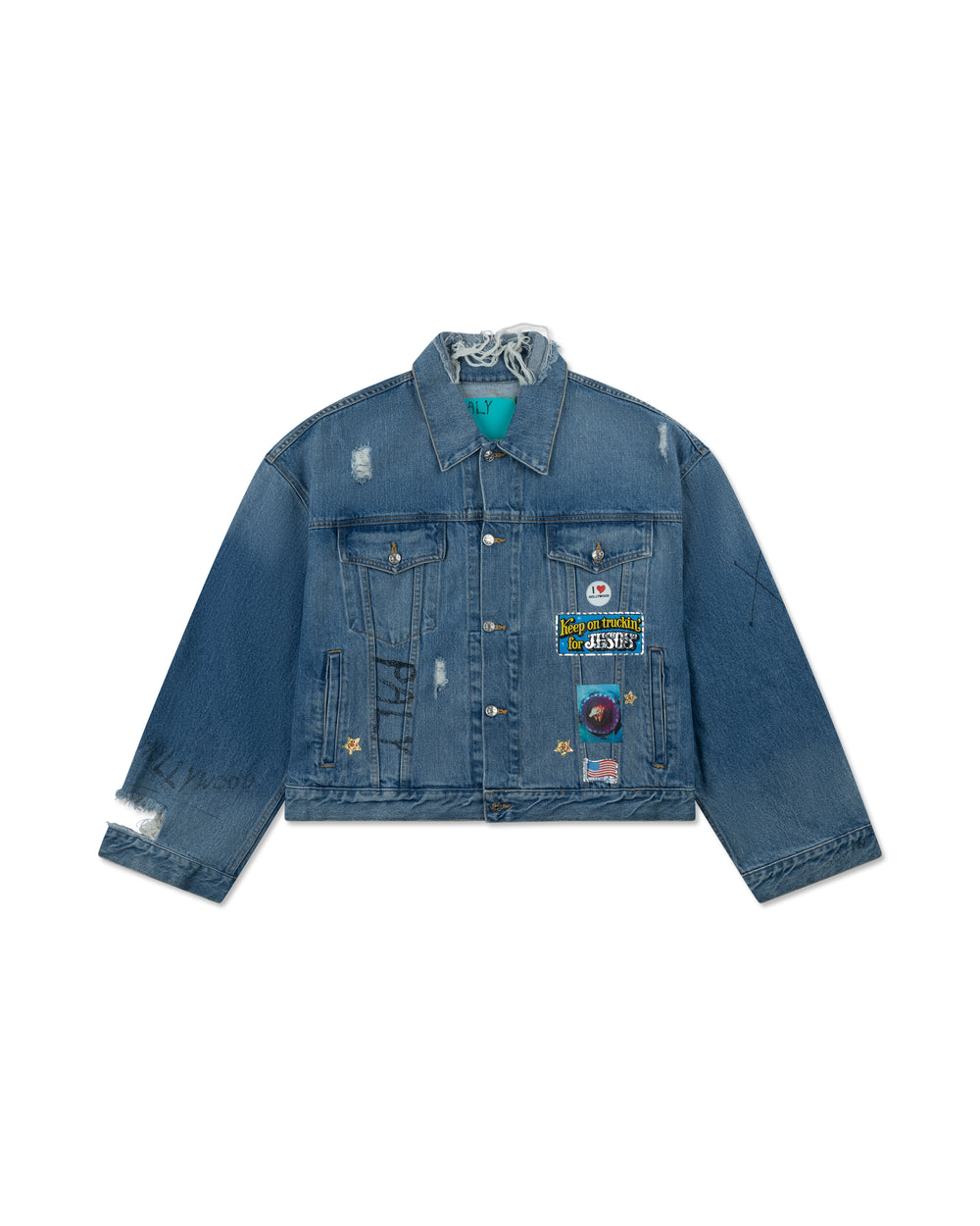 PALY UR FANTASY DENIM JACKET BLUE