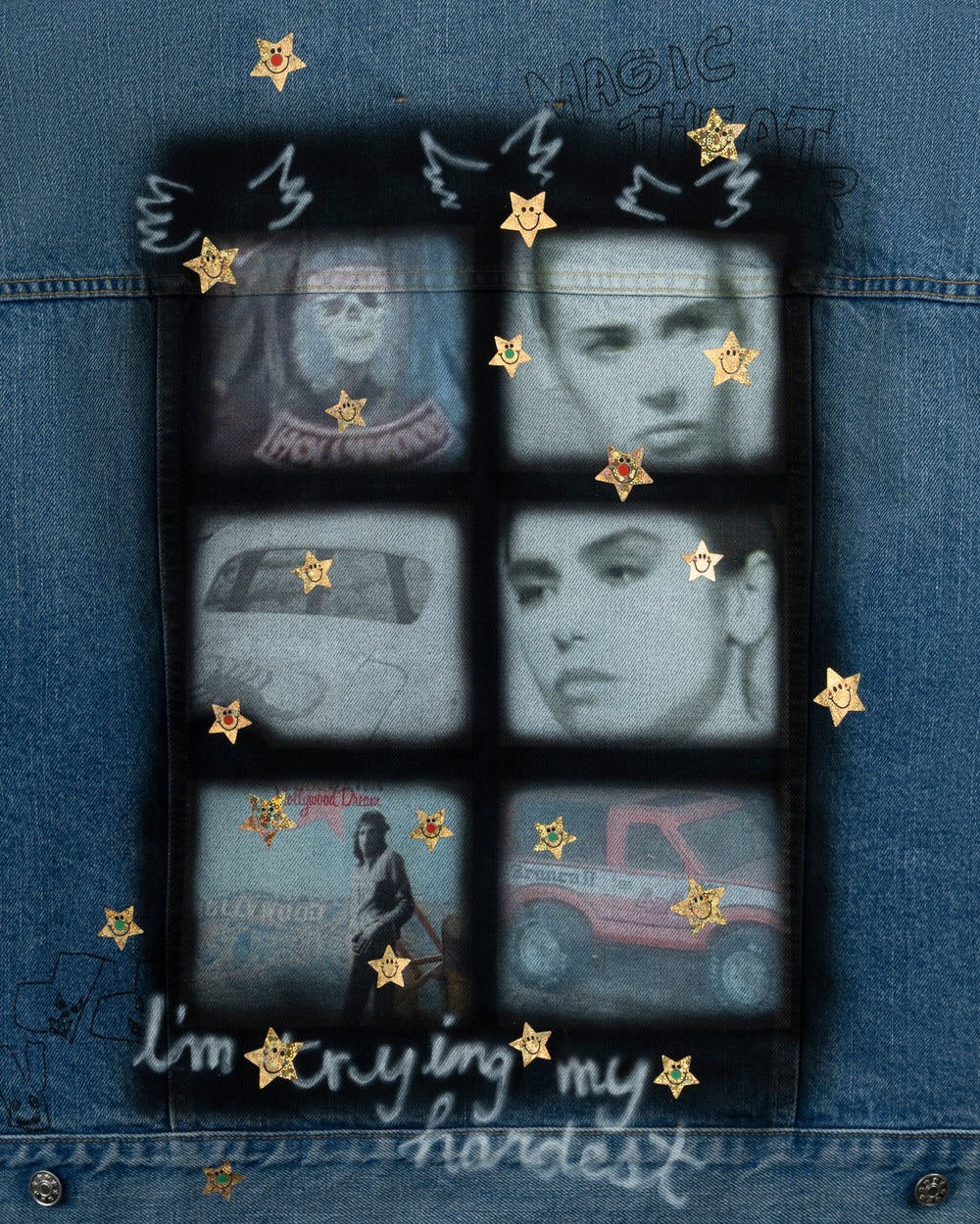 PALY UR FANTASY DENIM JACKET BLUE