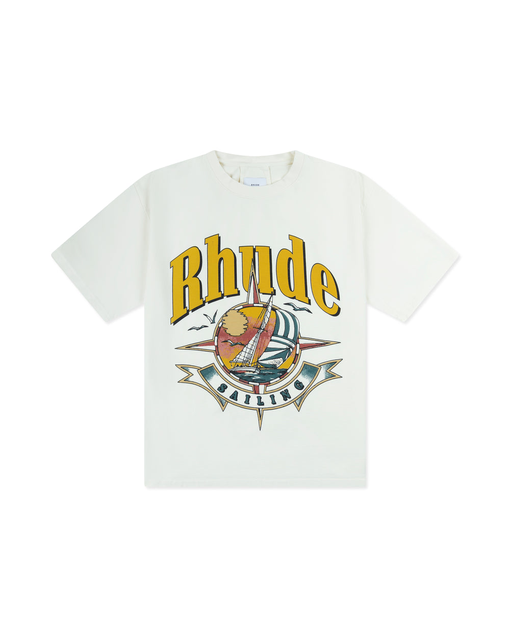 RHUDE PORT DE RHUDE TEE VTG WHITE