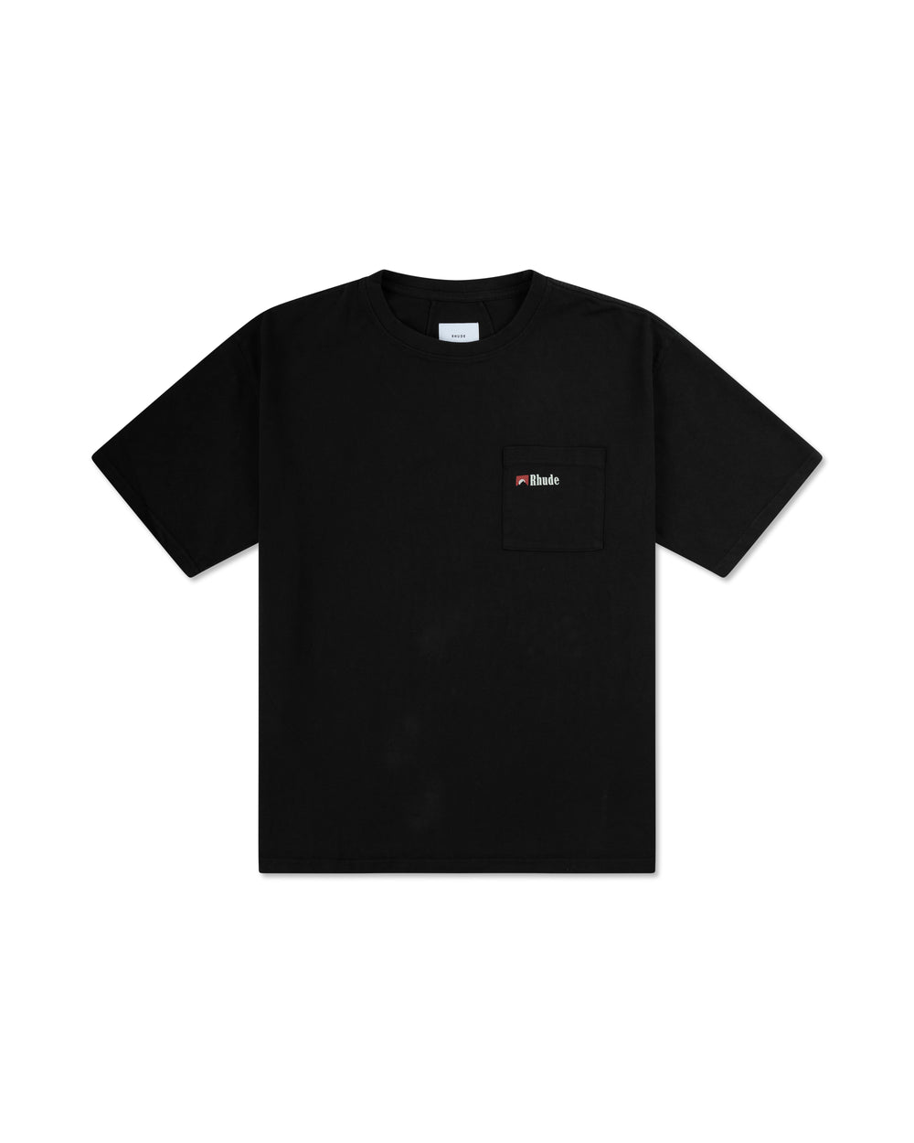 RHUDE MOONLIGHT WOLF POCKET TEE VINTAGE BLACK / WHITE / RED