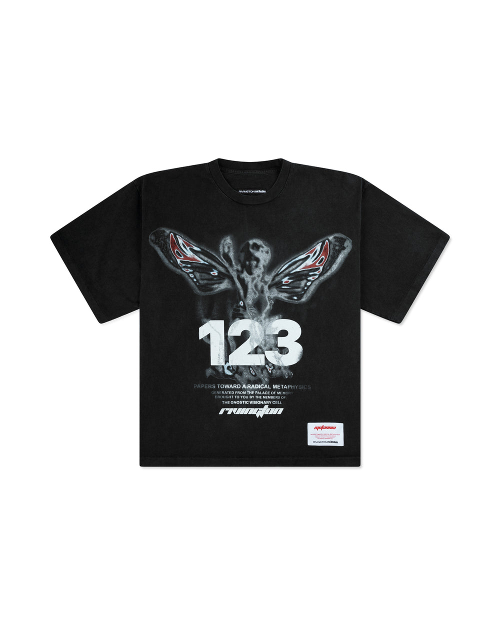 RIVINGTON ROI REBIS IN TIMES LIKE THESE CVA TEE MECH BLACK / GREY