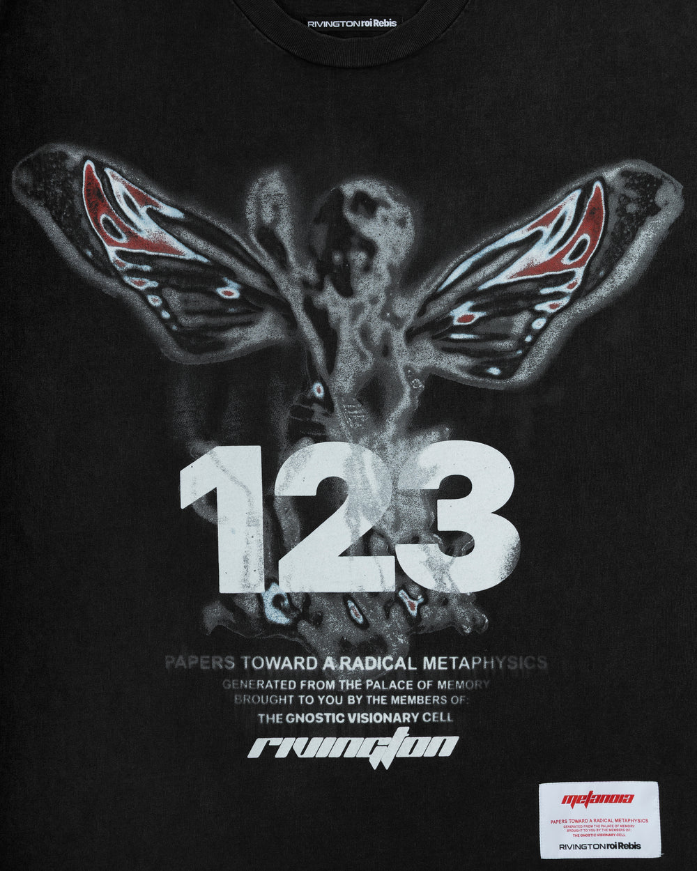 RIVINGTON ROI REBIS IN TIMES LIKE THESE CVA TEE MECH BLACK / GREY