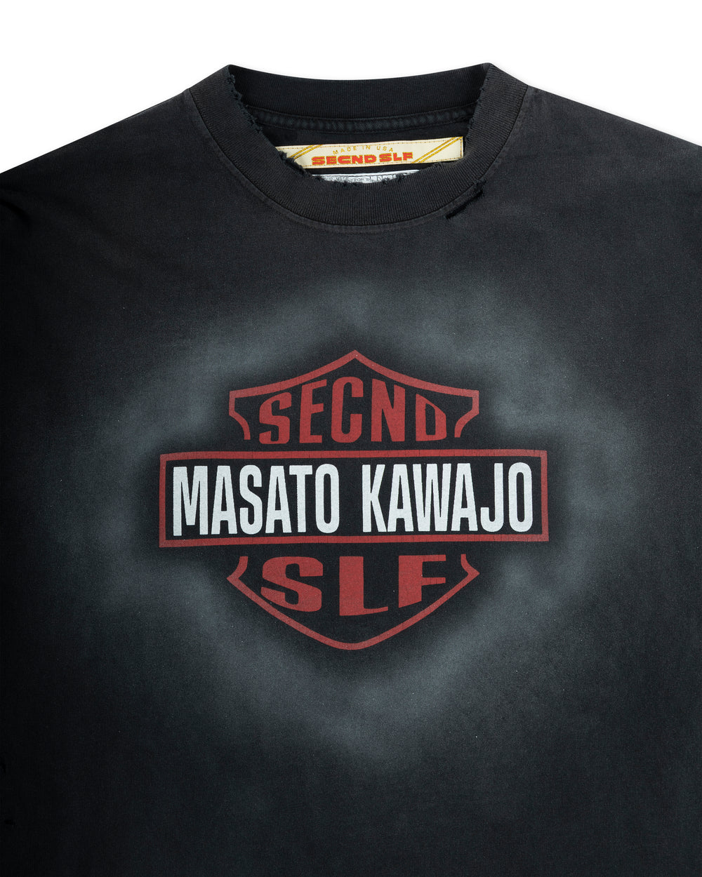 Secndslf Firestorm Vintage LS x Masato Kawajo Black/Orange