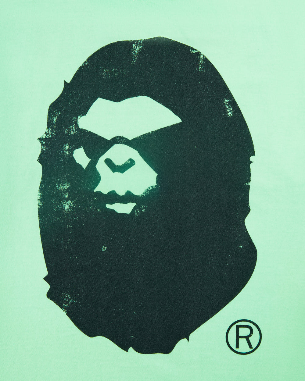 Saint Michael x Bape Handprint White/Green Tee