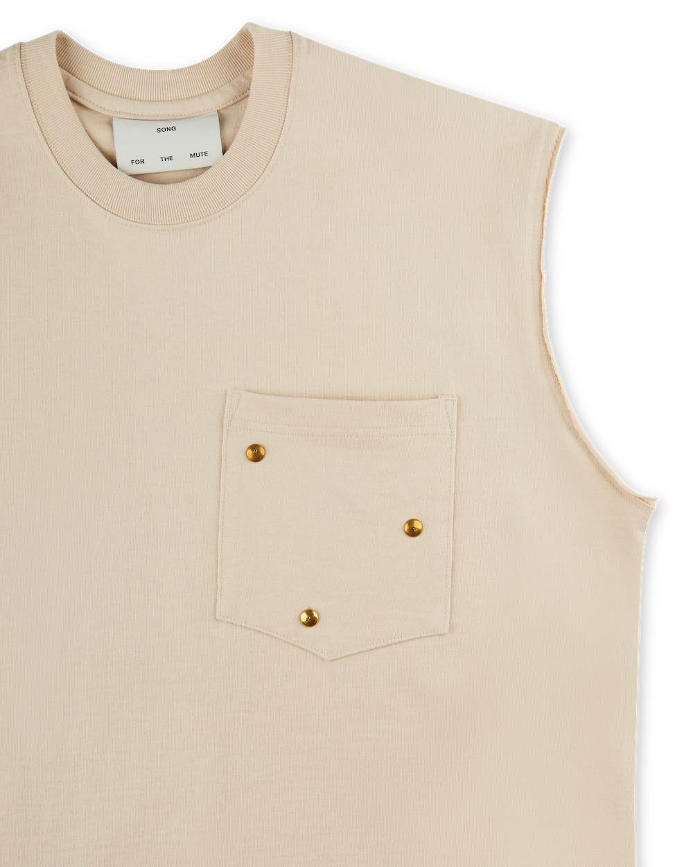 SONG FOR THE MUTE ''ARABESQUE'' SLEEVELESS TEE OAT