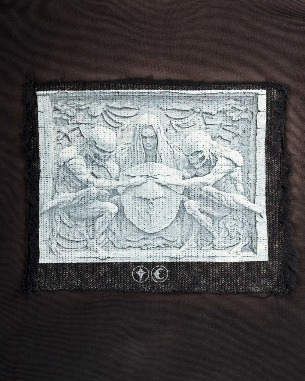 Thug Club Devil Peace Patch Hoodie Black