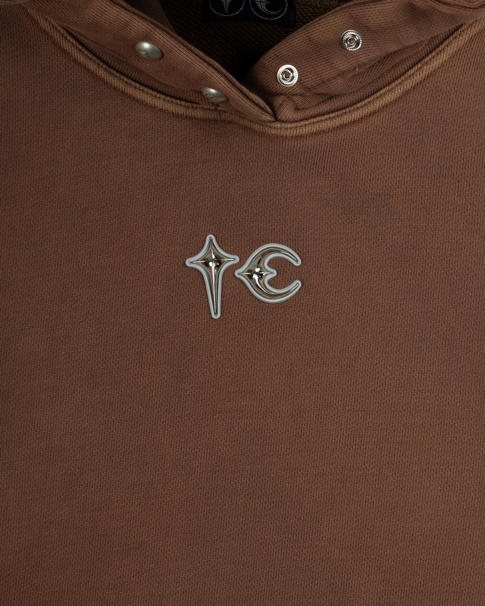 Thug Club Devil Peace Patch Hoodie Brown