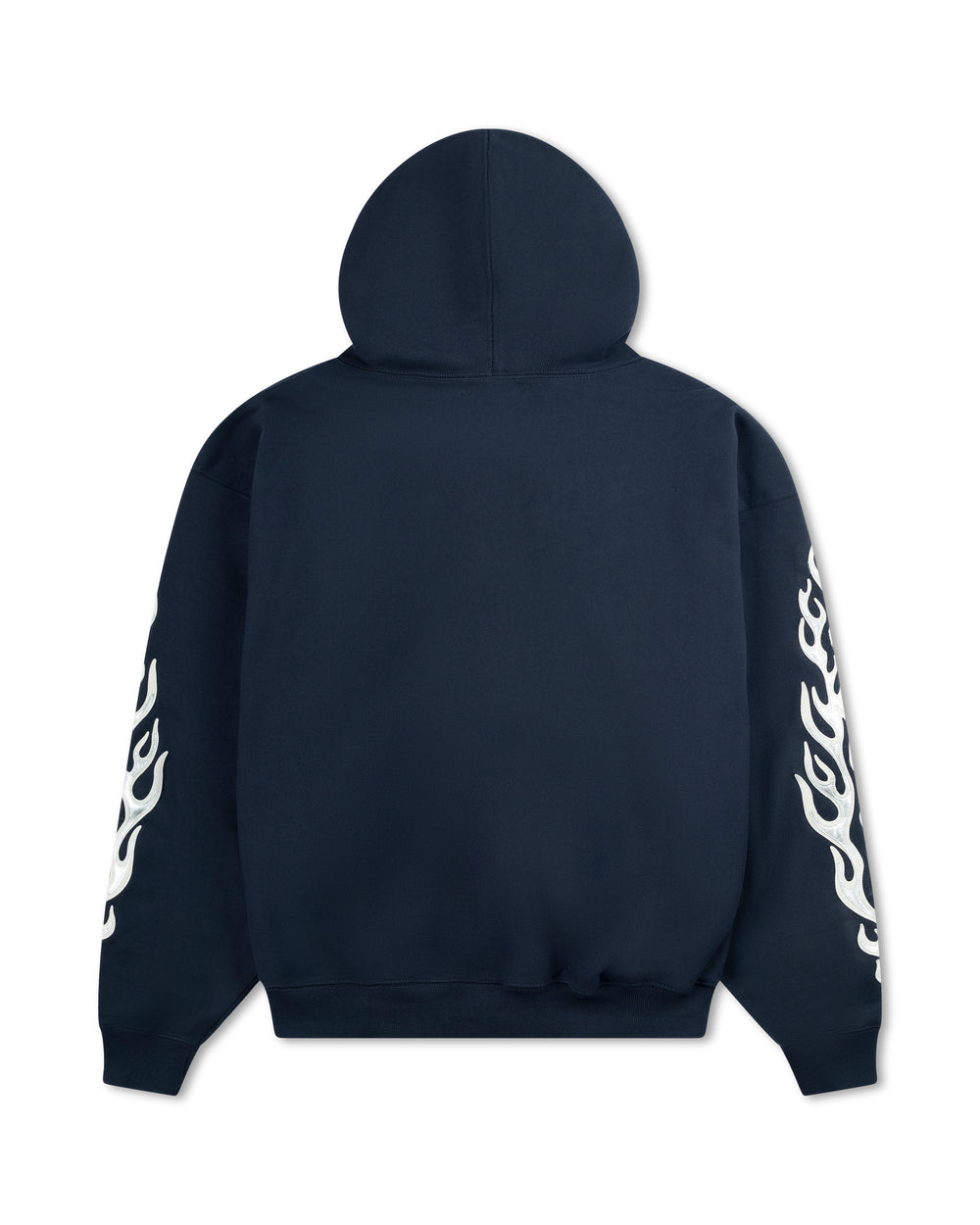 Thug Club Leather Flame Hoodie Navy
