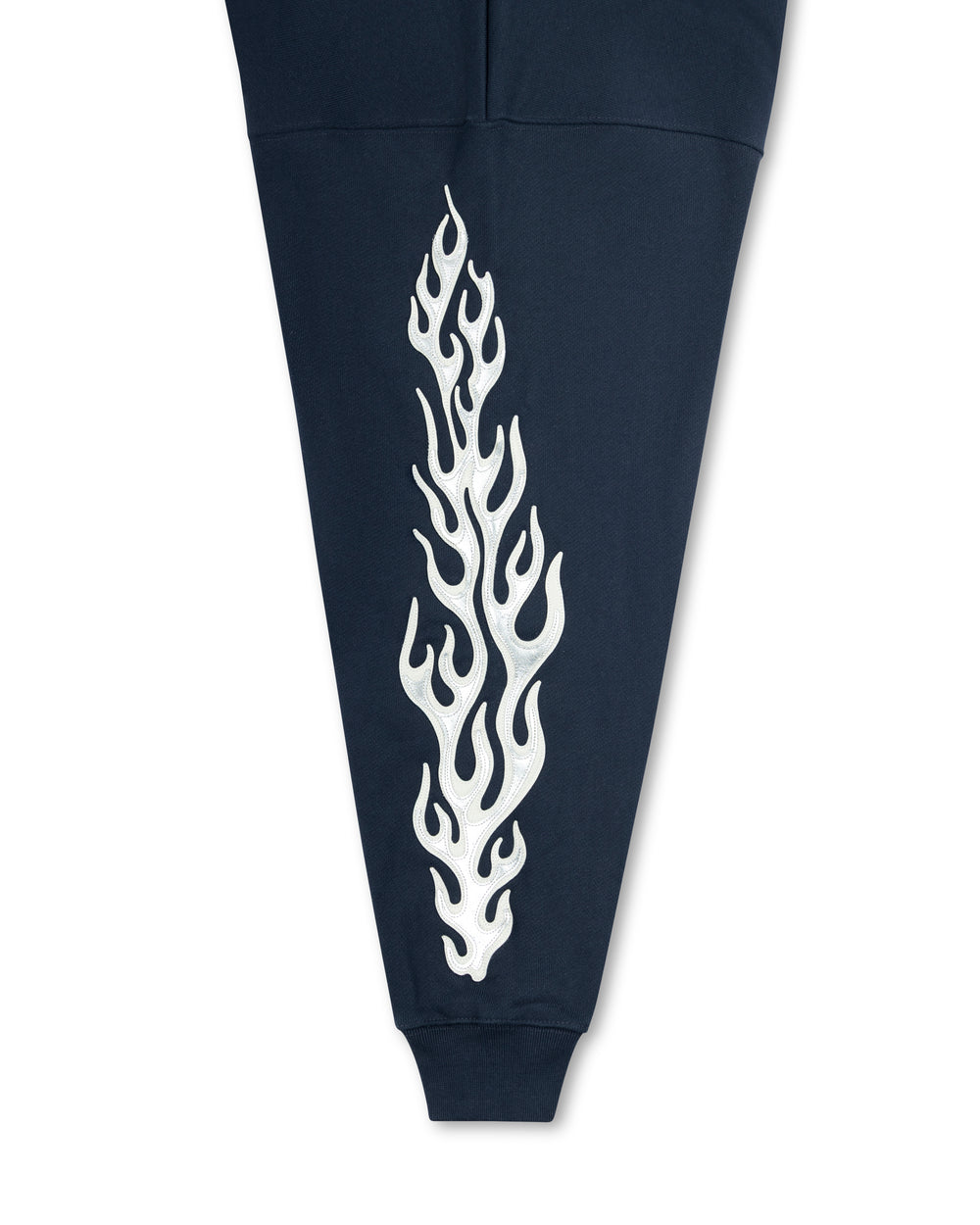 Thug Club Leather Flame Hoodie Navy