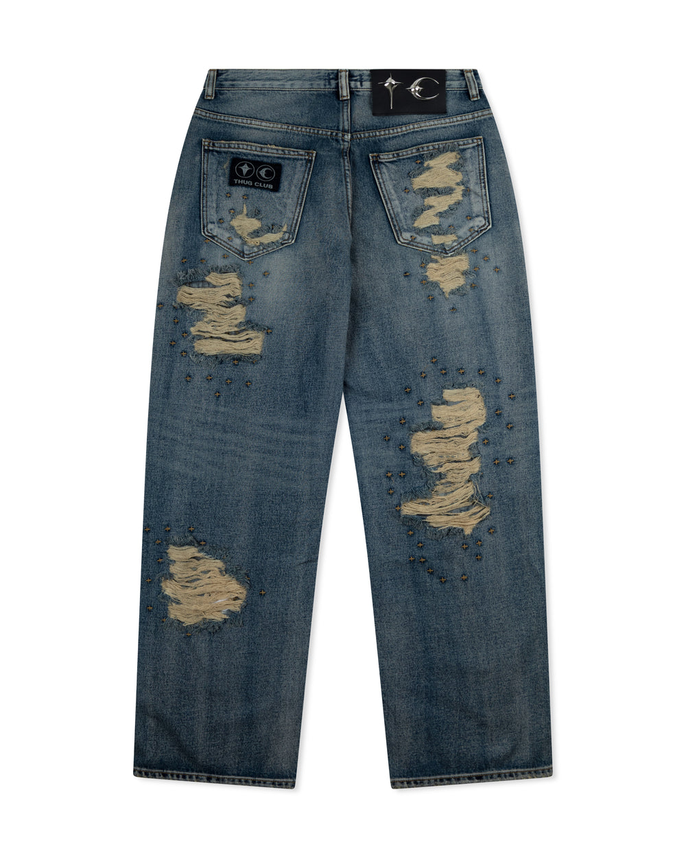 Thug Club Vintage Double Knee Pants Blue