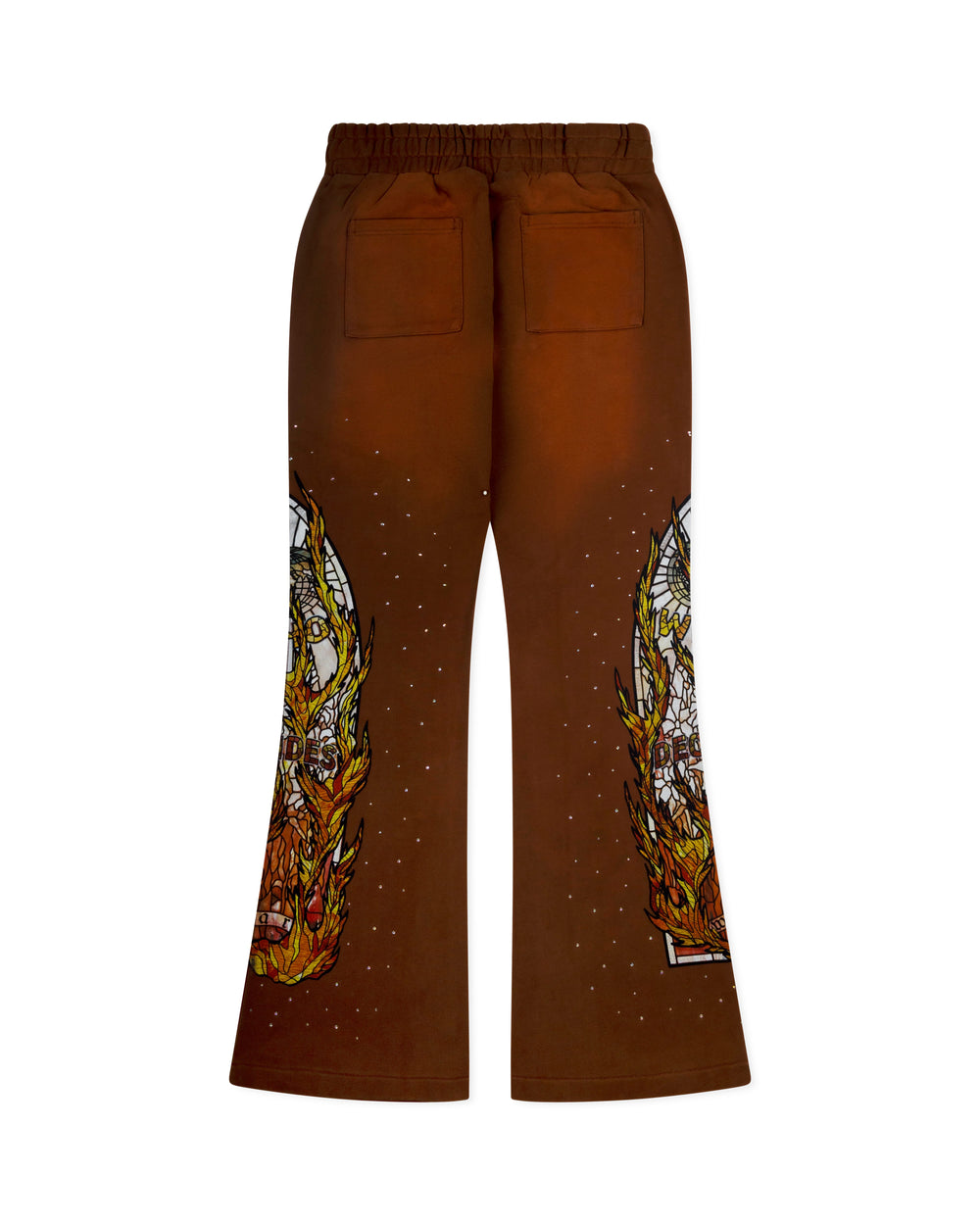 WHO DECIDES WAR FLAME GLASS SWEATPANT RUST