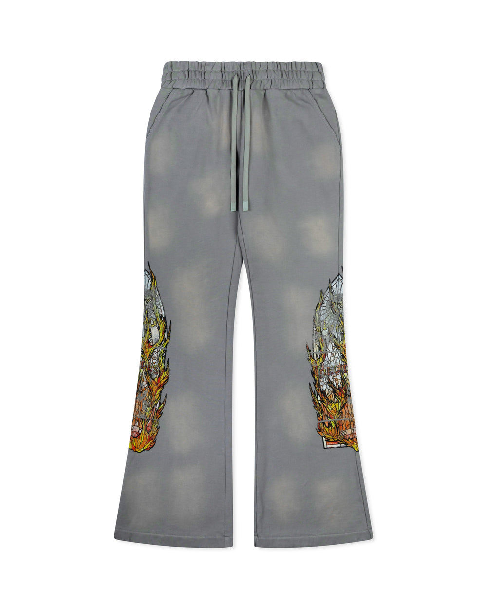 WHO DECIDES WAR FADED FLAME GLASS SWEATPANT VINTAGE GREY
