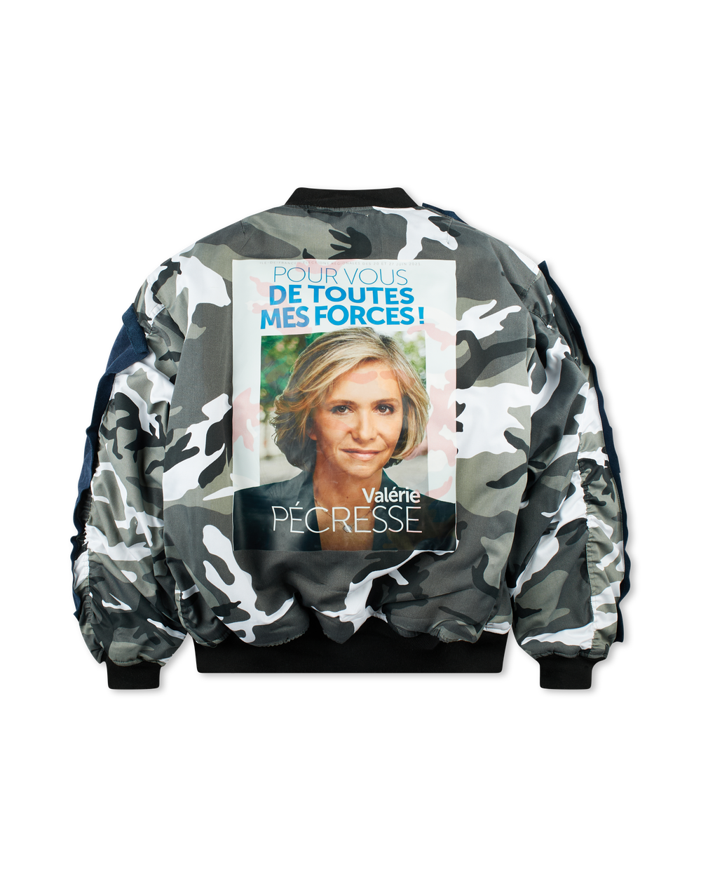 COUCOU BEBE TAX FRAUD BOMBER JACKET BLUE/BLACK