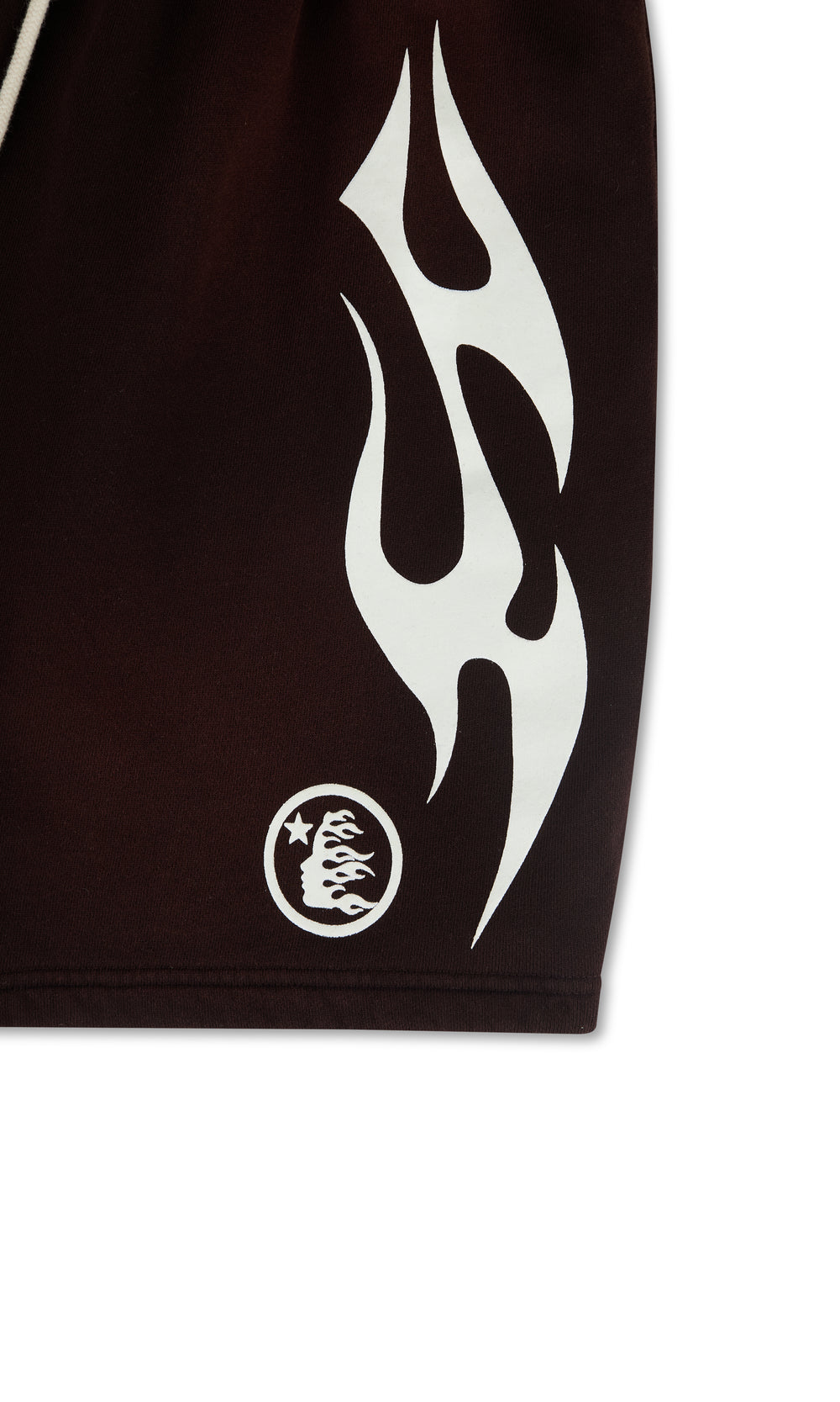 HELLSTAR FLAME SHORTS BROWN