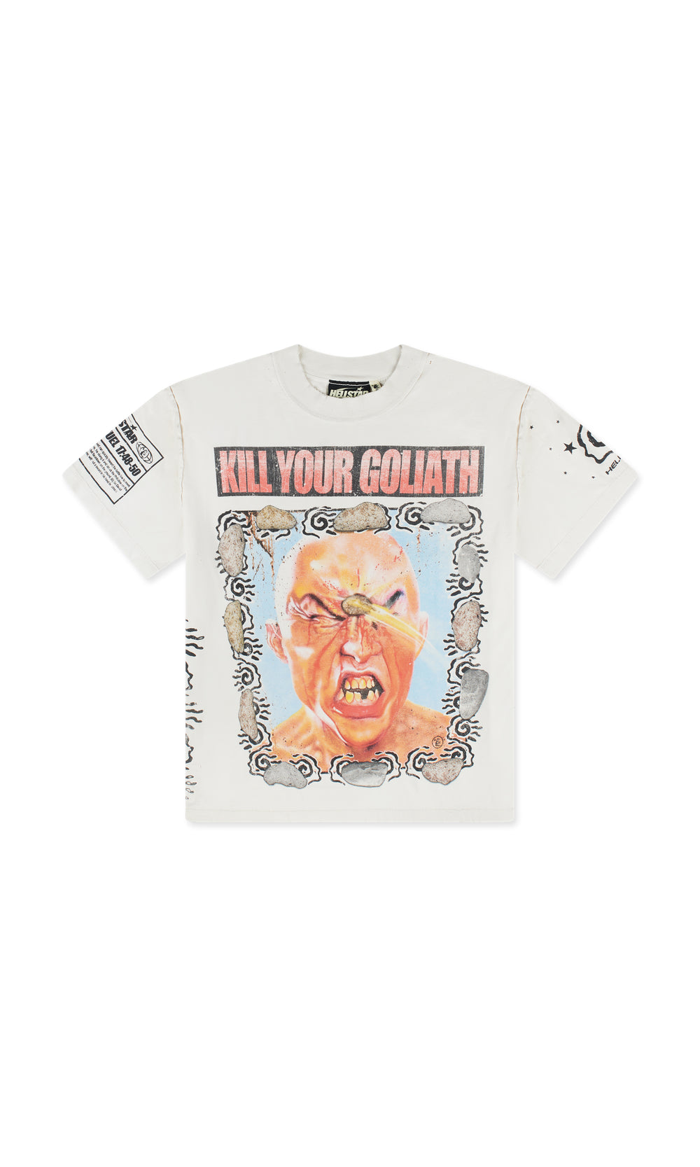 HELLSTAR KILL YOUR GOLIATH T-SHIRT WHITE