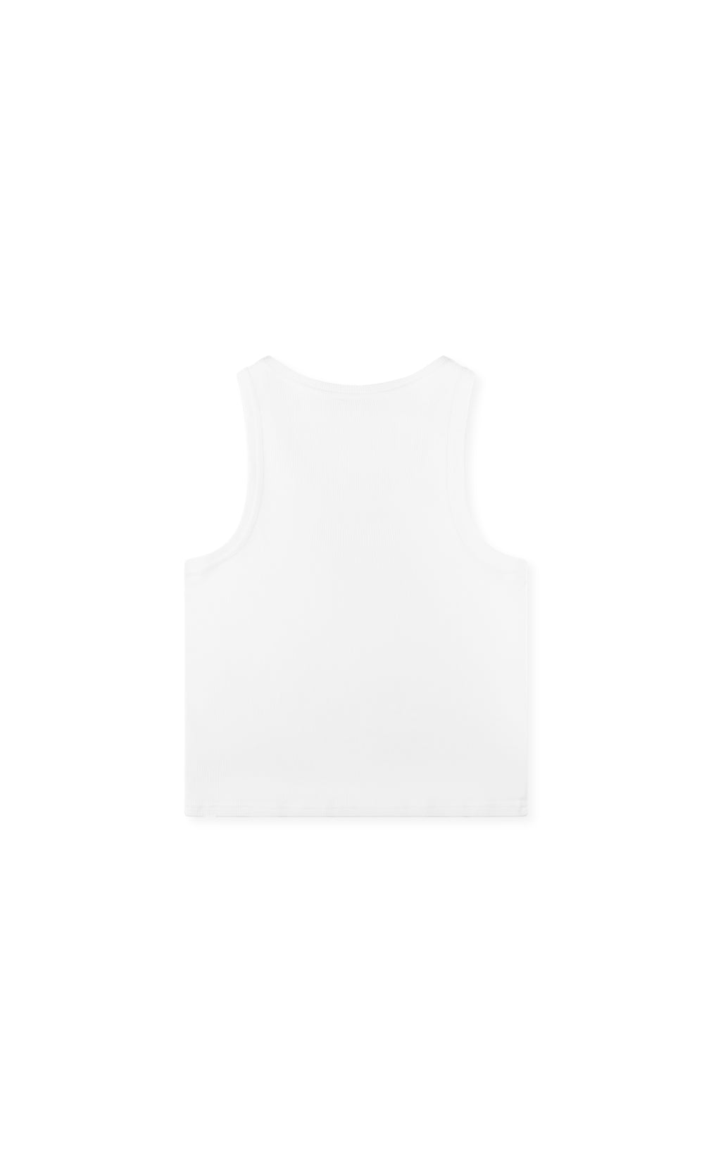 CHARLES JEFFREY LOVERBOY KNITTED LOGO TANK TOP WHITE