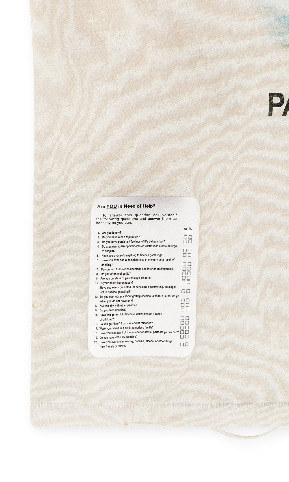 PALY PROGRAM TEE WHITE