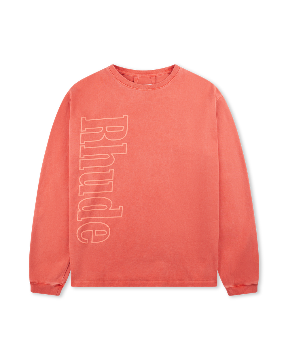 RHUDE LOGO LS TEE VTG RED
