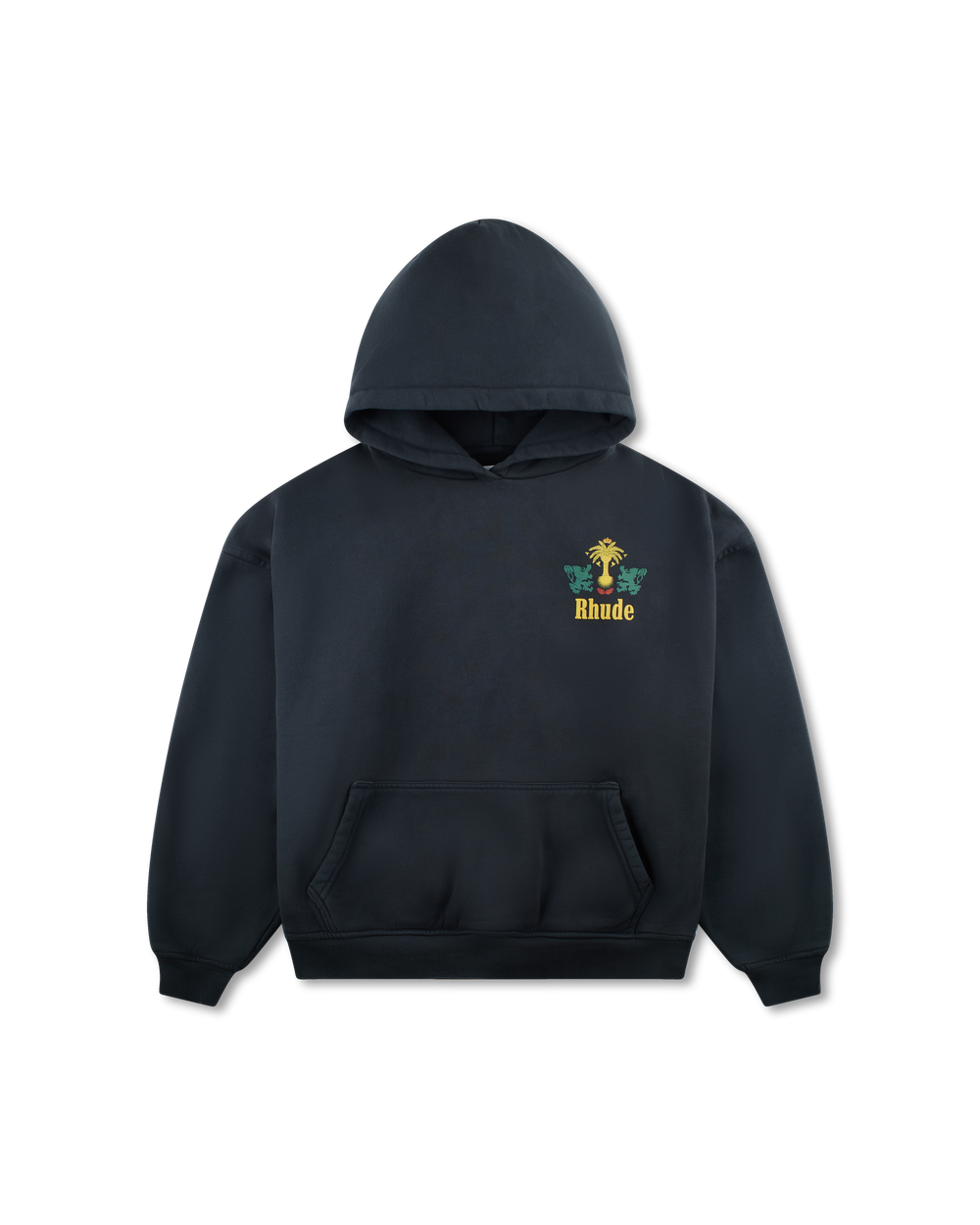 RHUDE TOBACCO HOODIE VTG BLACK