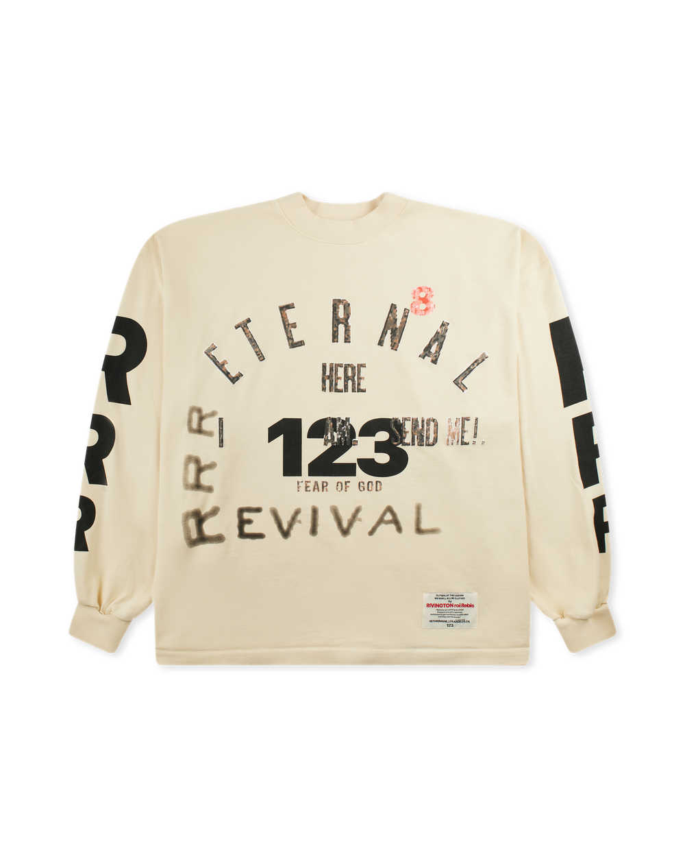 RIVINGTON ROI REBIS REVIVAL LS TEE - CREAM