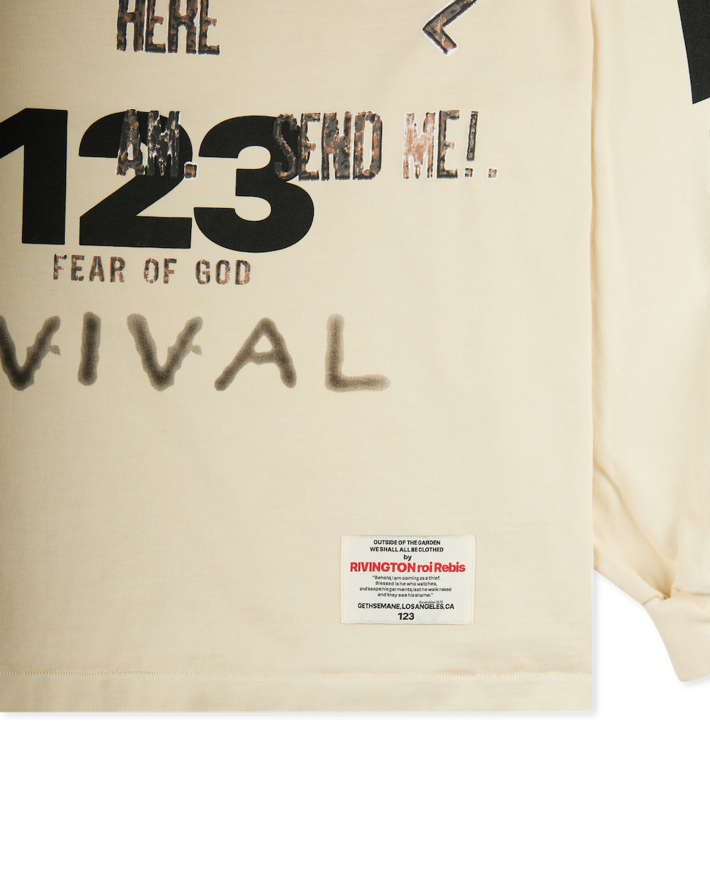 RIVINGTON ROI REBIS REVIVAL LS TEE - CREAM