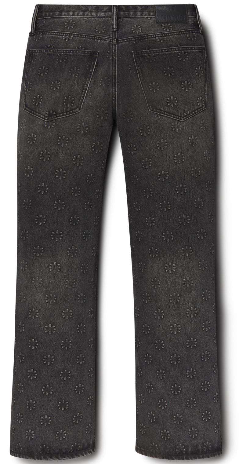 (COMPLEXCON) LOSTSHDWS Embossed Logo Denim Pant (BLACK)