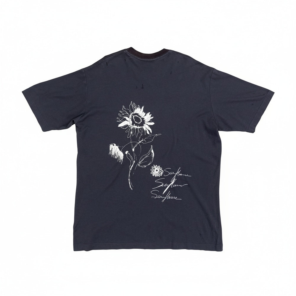 SONG FOR THE MUTE ''SUNFLOWER'' OVERSIZED TEE NAVY
