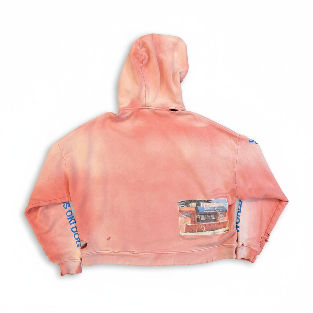 Paly Oki Dog Hooded Sweatshirt Pink