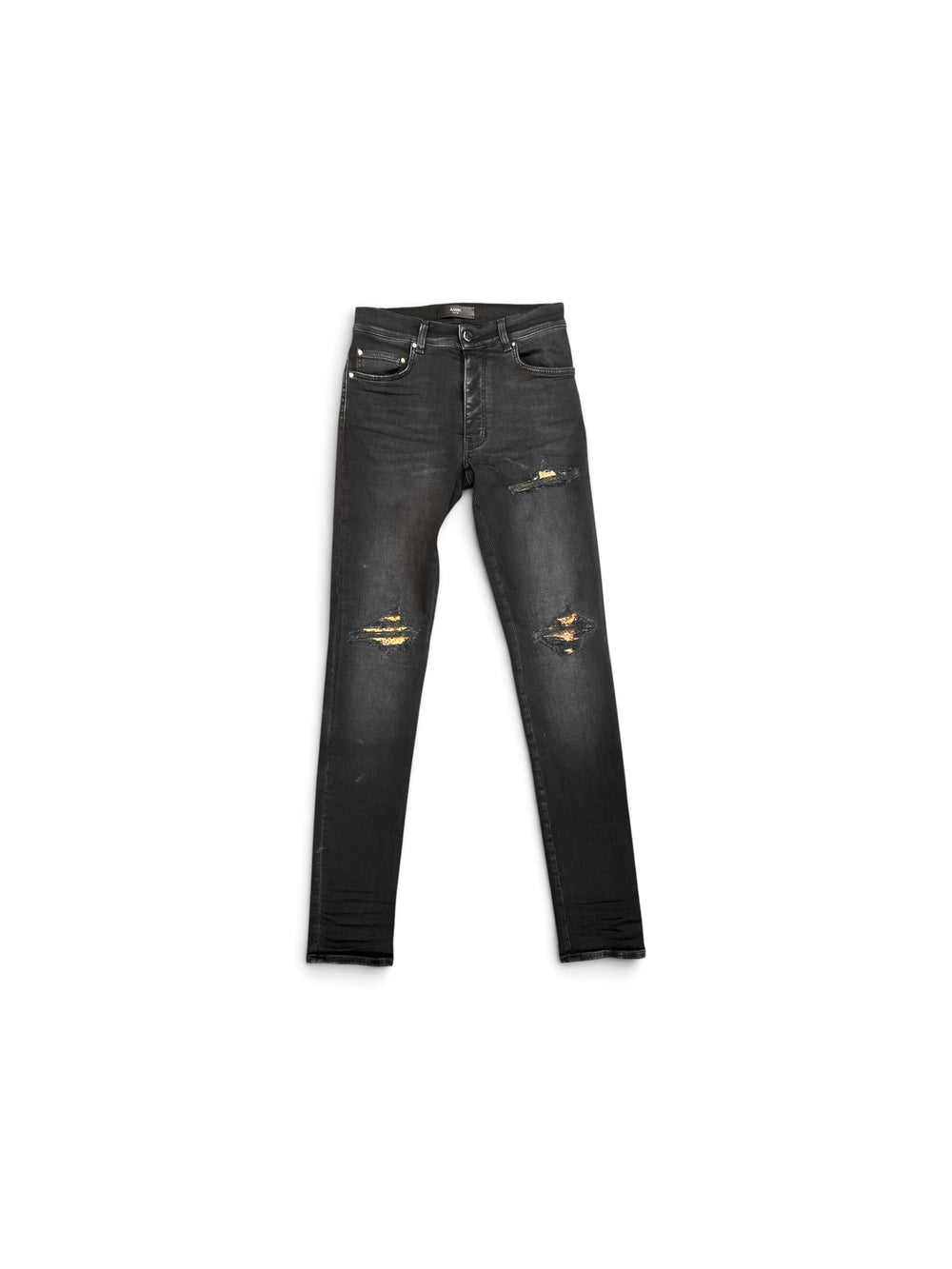 AMIRI SKINNY JEANS PHYTON BROWN VINTAGE BLACK