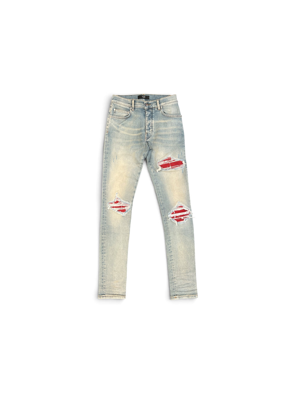 AMIRI MX1 JEAN ANTIQUE INDIGO RED PATCH