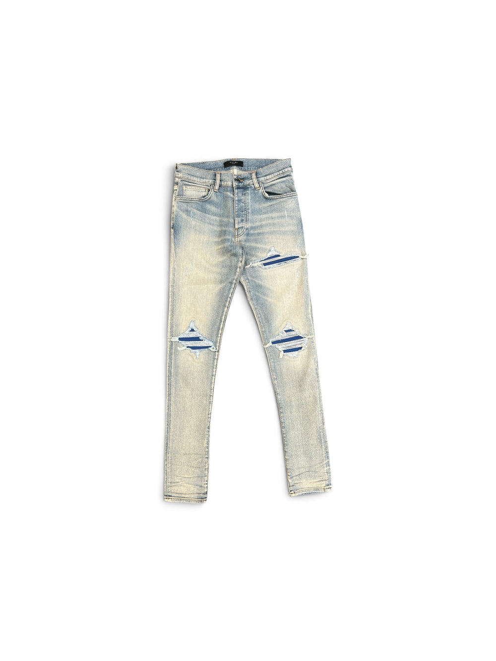 AMIRI MX1 JEAN ANTIQUE INDIGO BLUE PATCH