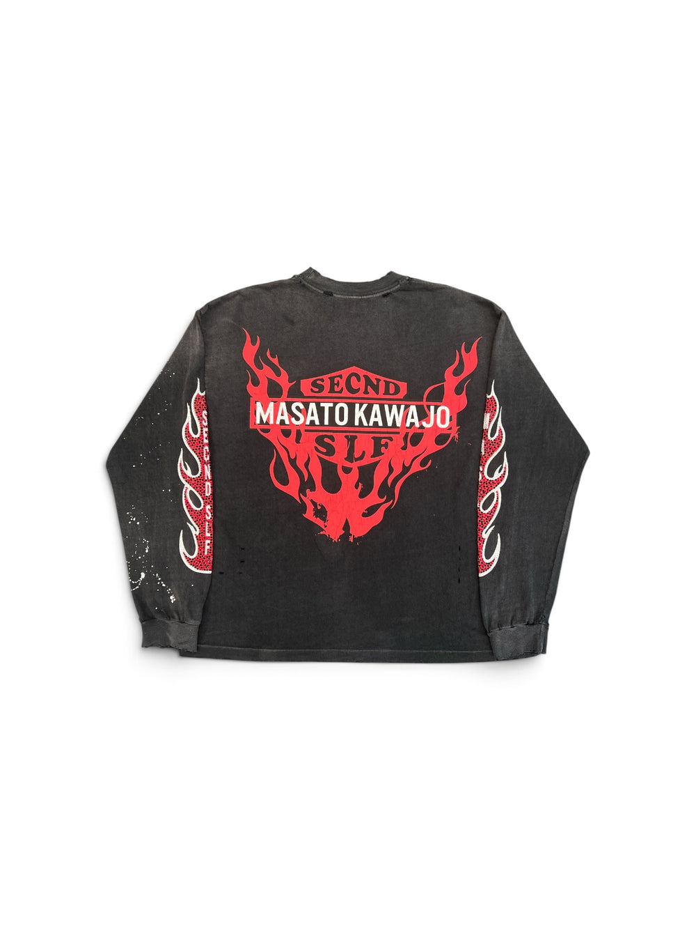 SECNDSLF FIRESTORM VINTAGE LS x MASATO KAWAJO BLACK