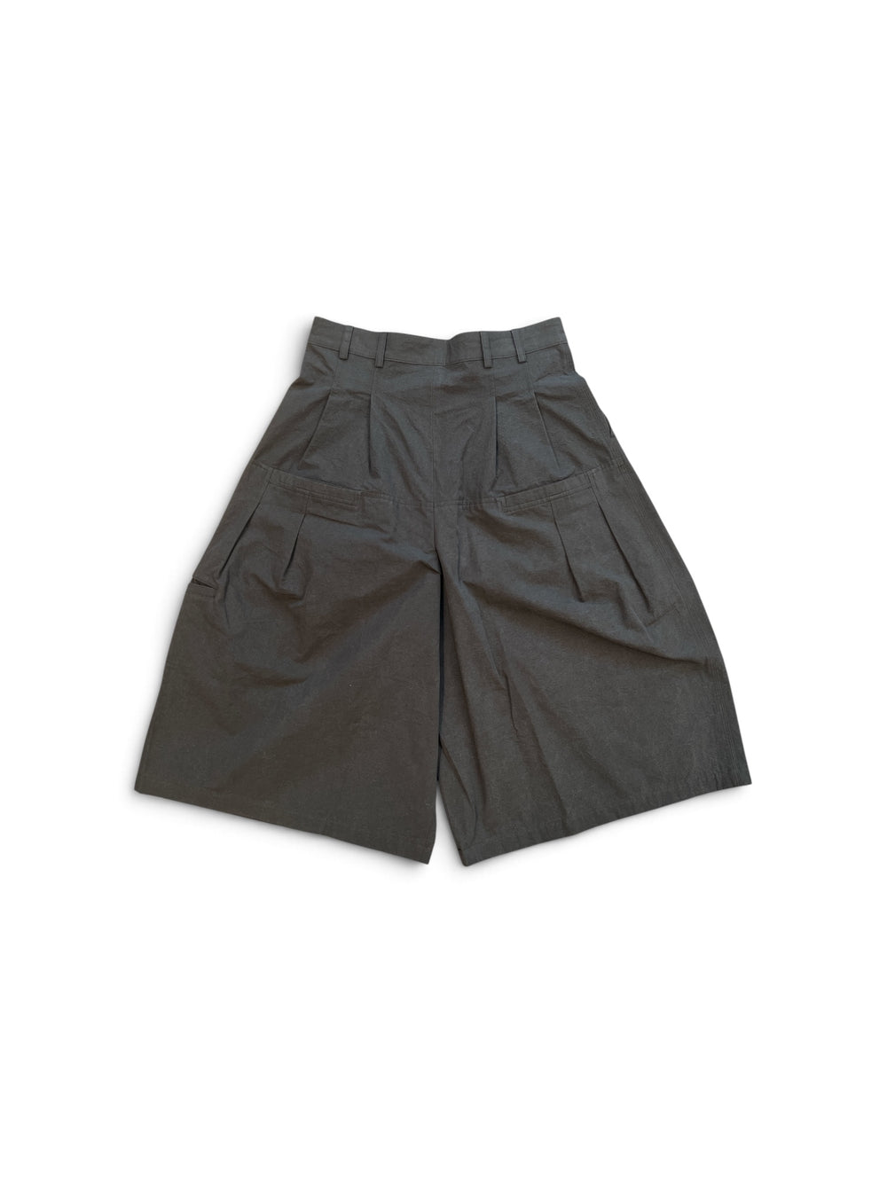 ENTIRE STUDIOS CLOAK SHORT BLACK COTTON