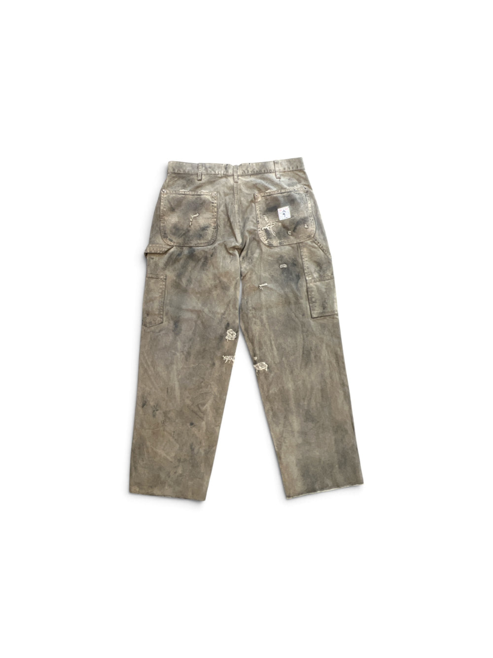 PALY BEEN THRU IT WAXED CANVAS DBL KNEE PANT BROWN