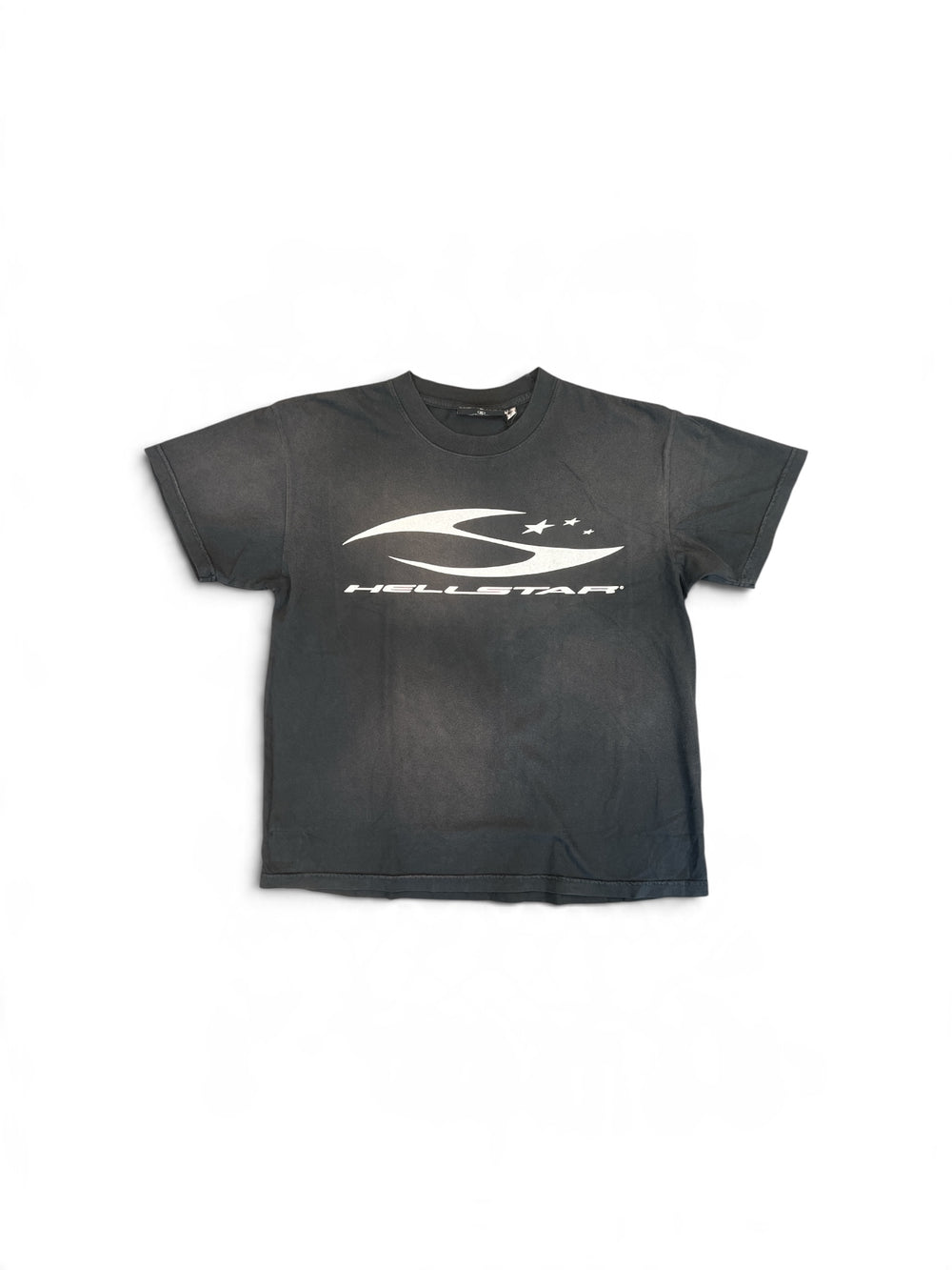 HELLSTAR CURSIVE LOGO T-SHIRT BLACK