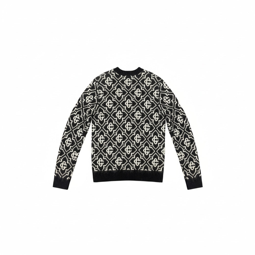 Casablanca Mohair Monogram Jumper Black