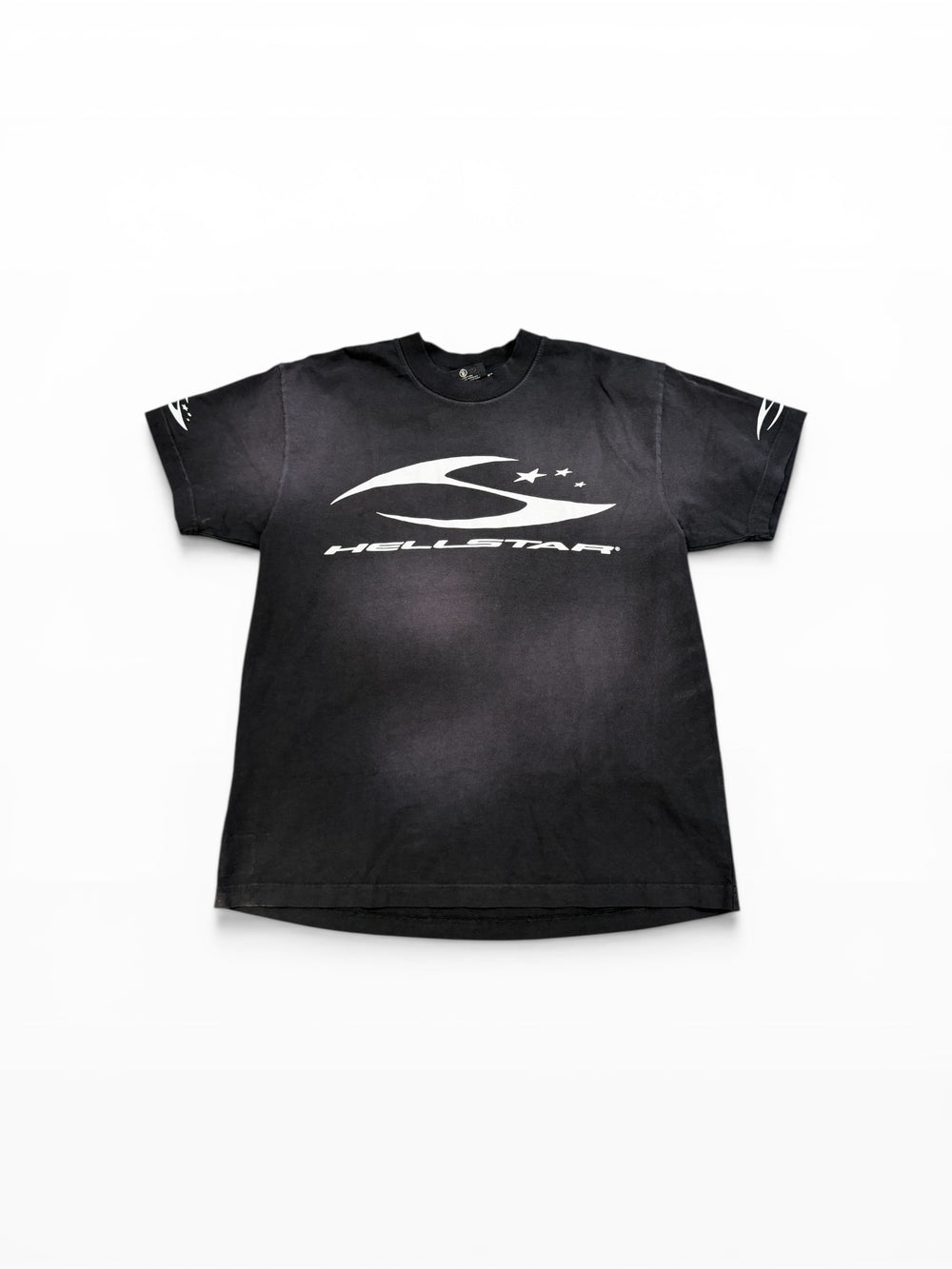 HELLSTAR H CURSIVE LOGO T-SHIRT BLACK