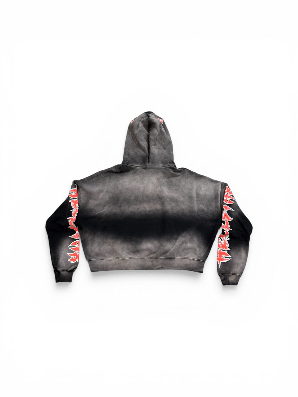 HELLSTAR STARS SHINE GRAFFITI HOODIE BLACK/RED