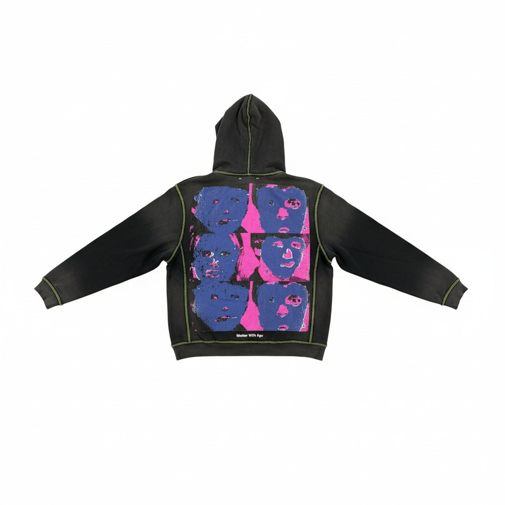 Better With Age Fuck Me Hoodie Faded Black