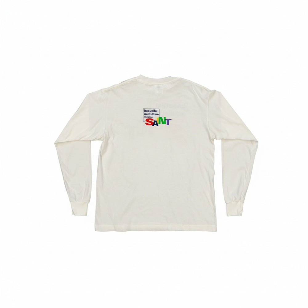 Saint Michael Beautiful Long Sleeve Shirt White