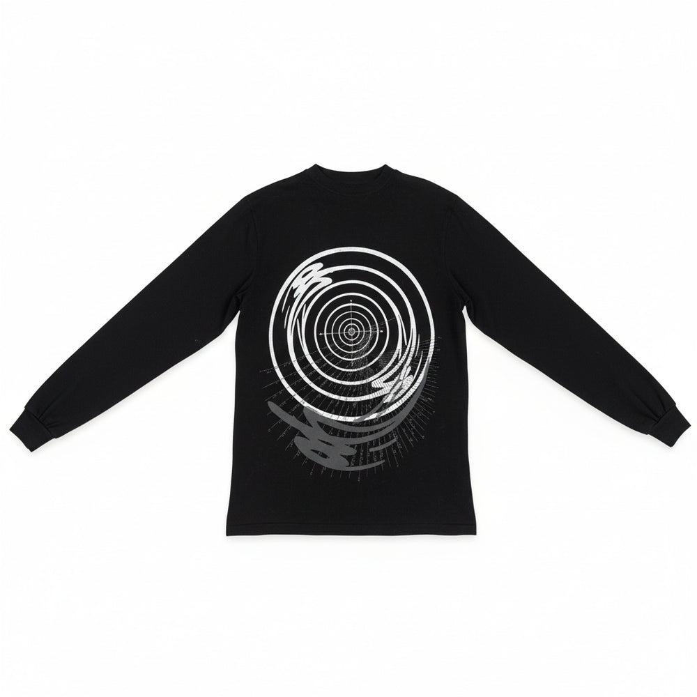 Under The Sign PRINTED LONGSLEEVE T-SHIRT BLACK