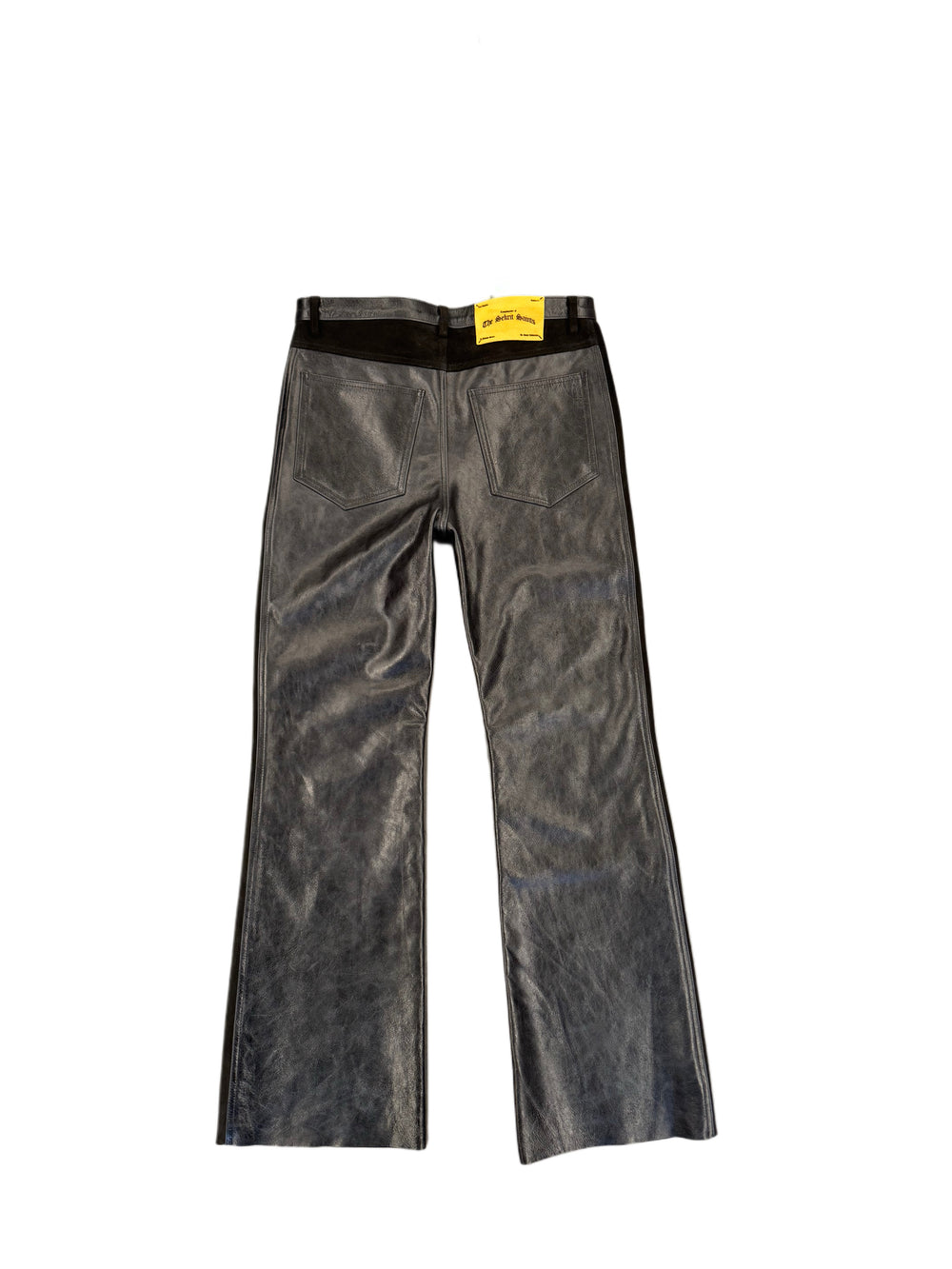Sekrit Saints Leather Chopper Carpenter Pant Black